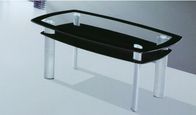 economic tempered glass powder coating with steel legs tea table coffee tableA392