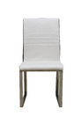 white high quality soft cloth dining chairs