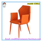 all pu cover dining chair with arm comfortable chairs C5011