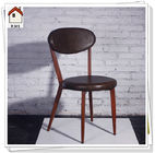 new metal ancient dining chair metal frame pu back and seat C6011