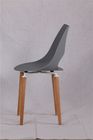 new design plastic chair with wood legs PC610