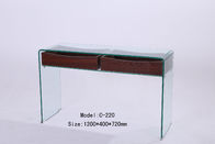 large hot bending glass coffee table wood legs coffee table center table C211