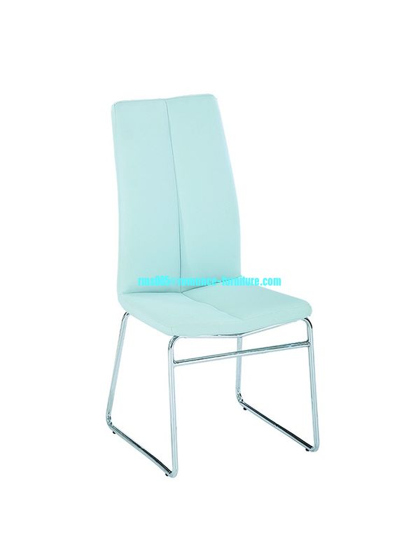 chromed-plated/soft leather Ding chair C038