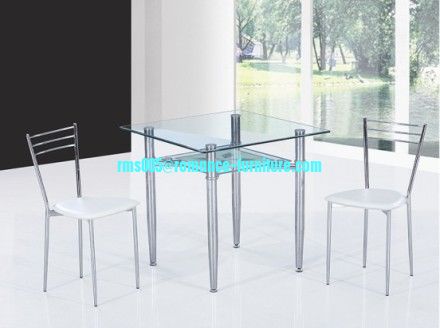 2016 hot sale glass dining table chairs T061