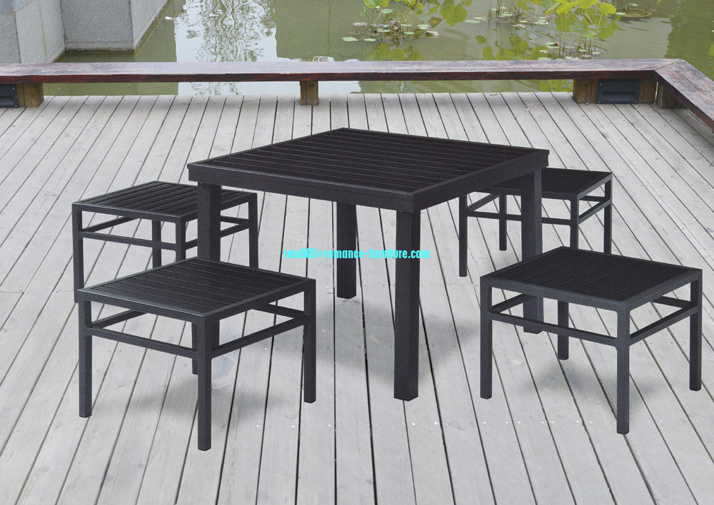 wicker/rattan/outdoor furniture wood, powder coating metal frame FC614+FT821