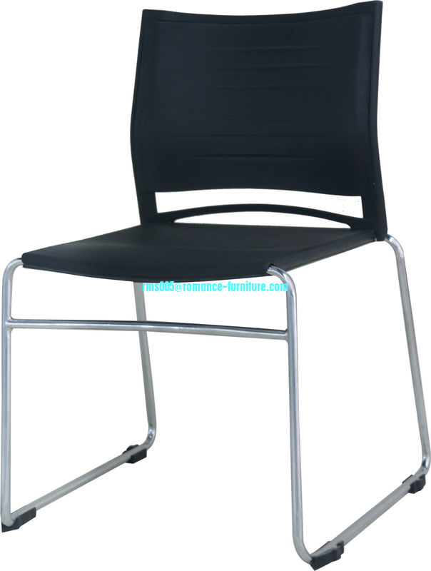 PP  seat/ chrome with  steel legs dining chair PC117