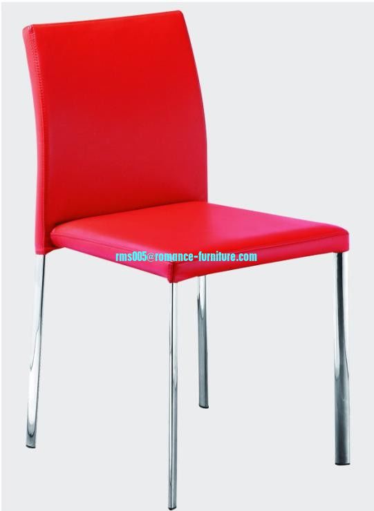 soft PU /chrome witn steel legs dining chair C1482