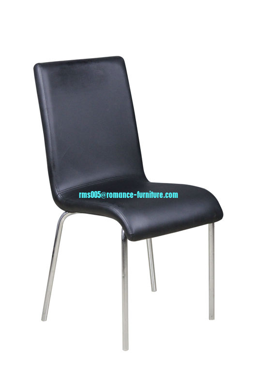 powder coating /soft leather dining chair C327