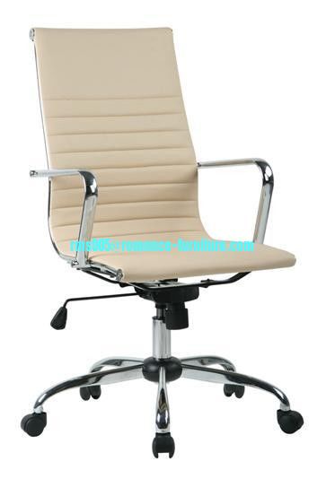 office chair with Butterfly mechanism with tilt tension and PU cover, Chrome metal frame