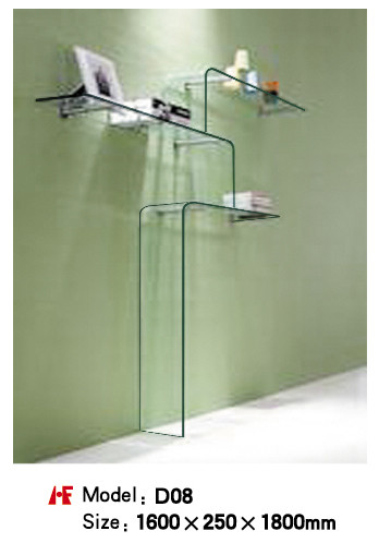 Hot bending glass/tempered glass/Wine shelf/wine rackD08