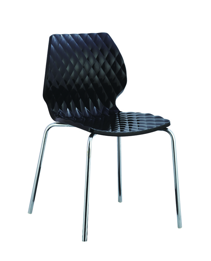 stackable white plastic bistro chair PC105