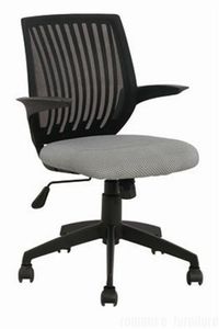 Office Task Chair with Nylon Armrest, Made of PU and PVC Material and Fireproof Foam, Swiv