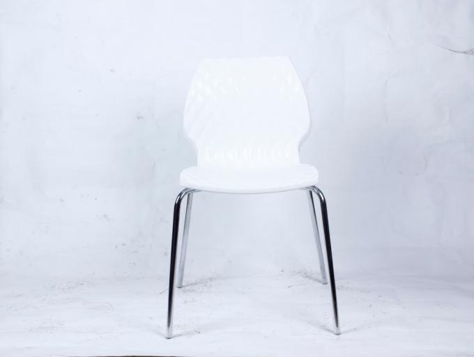 stackable white plastic bistro chair PC105