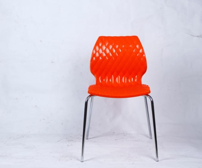 stackable white plastic bistro chair PC105