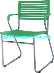 PP  seat/ chrome with  steel legs dining chair PC114