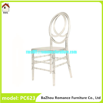 hot sale KD clear pc Phoenix chair banquet chair pc623