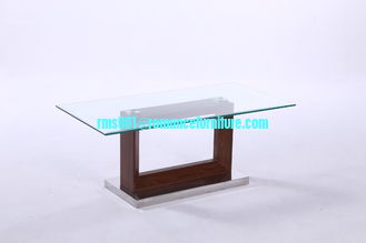large hot bending glass coffee table wood legs coffee table center table 658