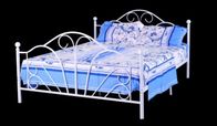 europe style white metal double bed frame  B019