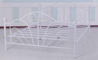 europe style white metal double bed frame  B019