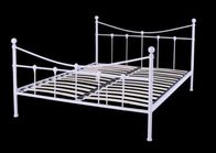 white metal frame double bed design furniture B026