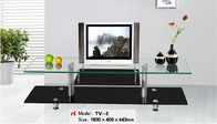 hot bending glass and stainless legs TV stand TV-21