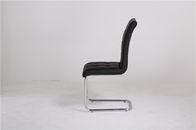 black high back promotional leather dining chair C1548