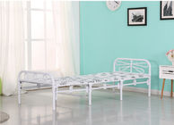 cheap folding single bed white metal folding bed B228