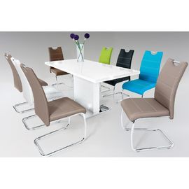 chrome legs/PU seat dining chair C5022