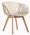 Modern Design Plastic wood legsChair Outdoor Chair Leisure Chair  PC1719