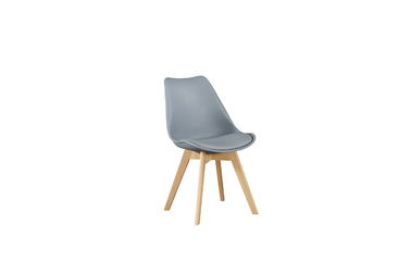 PP seat with cushion/wood legs dining chair PC608