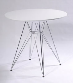 hot sale MDF top,powder coating metal legs dining tanble 1702