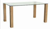 hot sale glass top dining table T1708