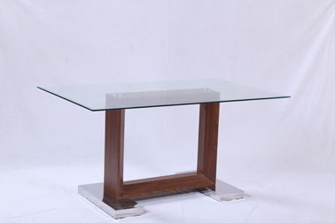 large hot bending glass coffee table wood legs coffee table center table 658