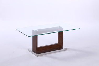 large hot bending glass coffee table wood legs coffee table center table 658