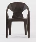 fancy design woven chair plastic leisure dining chair stackable chair 618