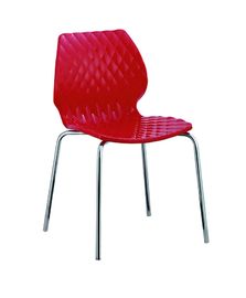 stackable white plastic bistro chair PC105