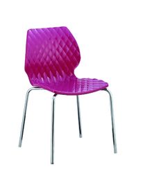 stackable white plastic bistro chair PC105