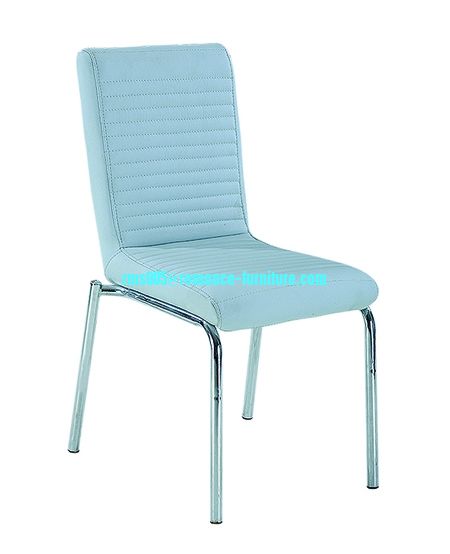 chromed-plated/soft leather Ding chair C005