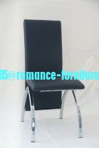chromed-plated/soft leather Ding chair C903