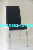chromed-plated/soft leather Ding chair C905