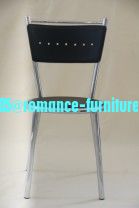 chromed-plated/soft leather Ding chair C910
