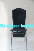 chromed-plated/soft leather Ding chair C912