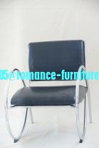 chromed-plated/soft leather Ding chair C915