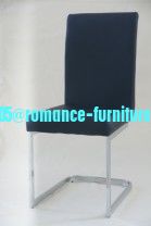 chromed-plated/soft leather Ding chair C918
