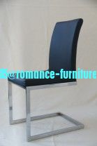 chromed-plated/soft leather Ding chair C933