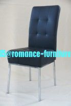 chromed-plated/soft leather Ding chair C935