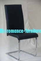 chromed-plated/soft leather Ding chair C944