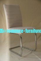 chromed-plated/soft leather Ding chair C949
