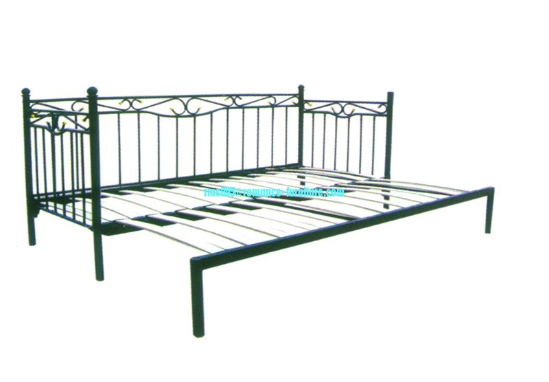 functional metal frame bed sofa bed double bed B083