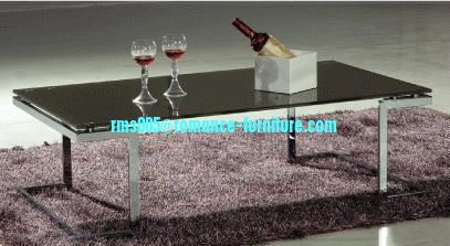 tea table,chromed-plated/tempered glass tea table A004